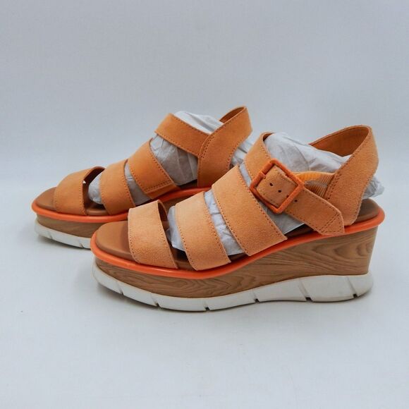 Sorel Joanie III Womens Tan Suede Slingback Wedge Sandals NL4673-877 Size 8 - Picture 6 of 14